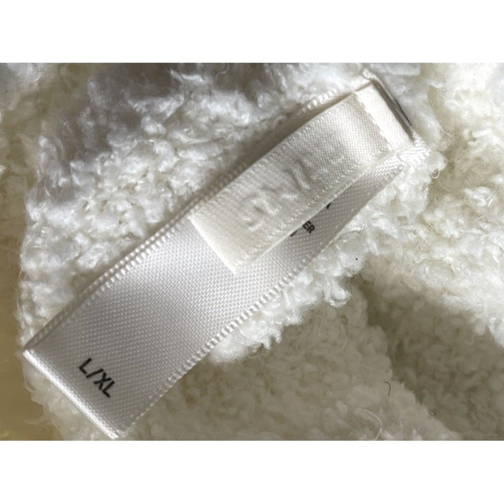 NWT SKIMS Cozy Knit Tank Top Bone/Cream Sz L/XL  Fuzzy Loungewear - Picture 4 of 7